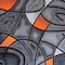 Flash Furniture Orange 8' x 10' Abstract Design Accent Area Rug ACD-RGTRZ860-810-OR-GG - alternate 2